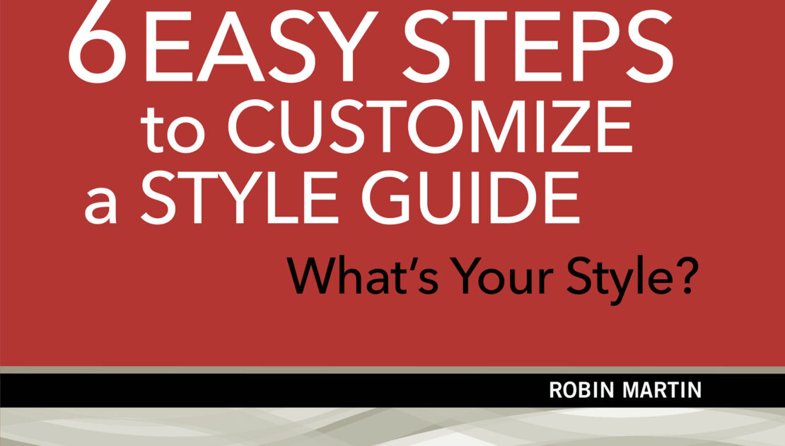 EFA booklet cover 6 Easy Steps to Customize a Style Guide by Robin Martin