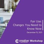 fair use webinar ad from creative law center